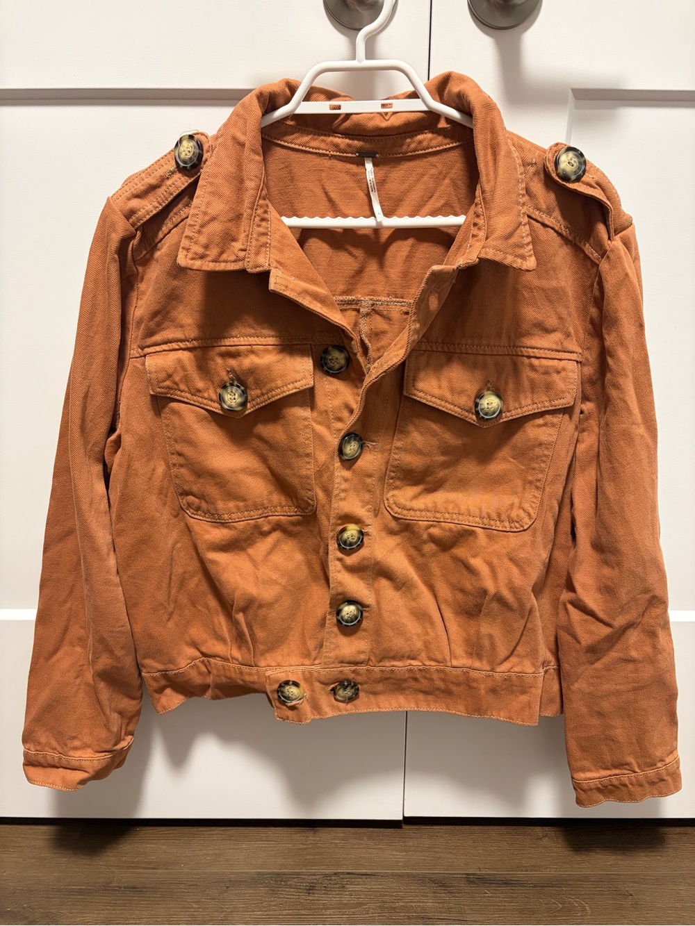 Free People Slouchy Eisenhower Denim Jacket